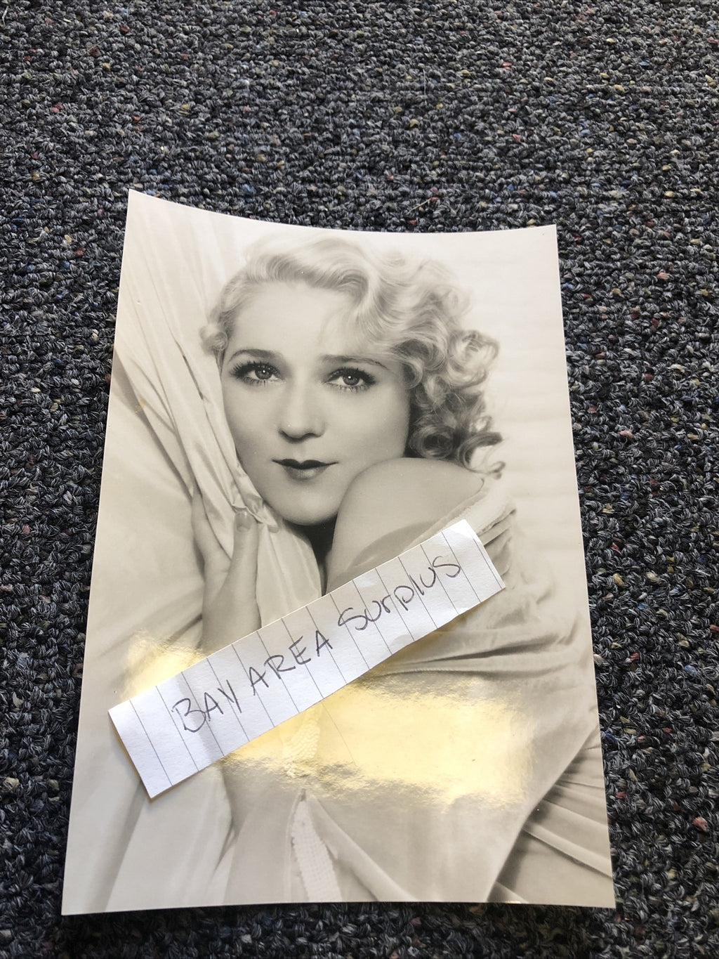 RARE Original Photo Of MARY PICKFORD 7.5”x5”0