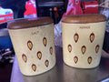 1950s Yellow SALT & PEPPER - BARBARA WILLIS Atomic Mid Century Modern California0
