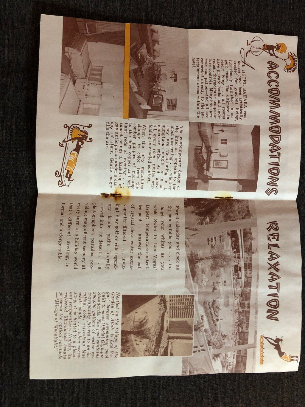 Las Vegas Souvenir Gaming Guide with Arabs and African Native Motif 19543
