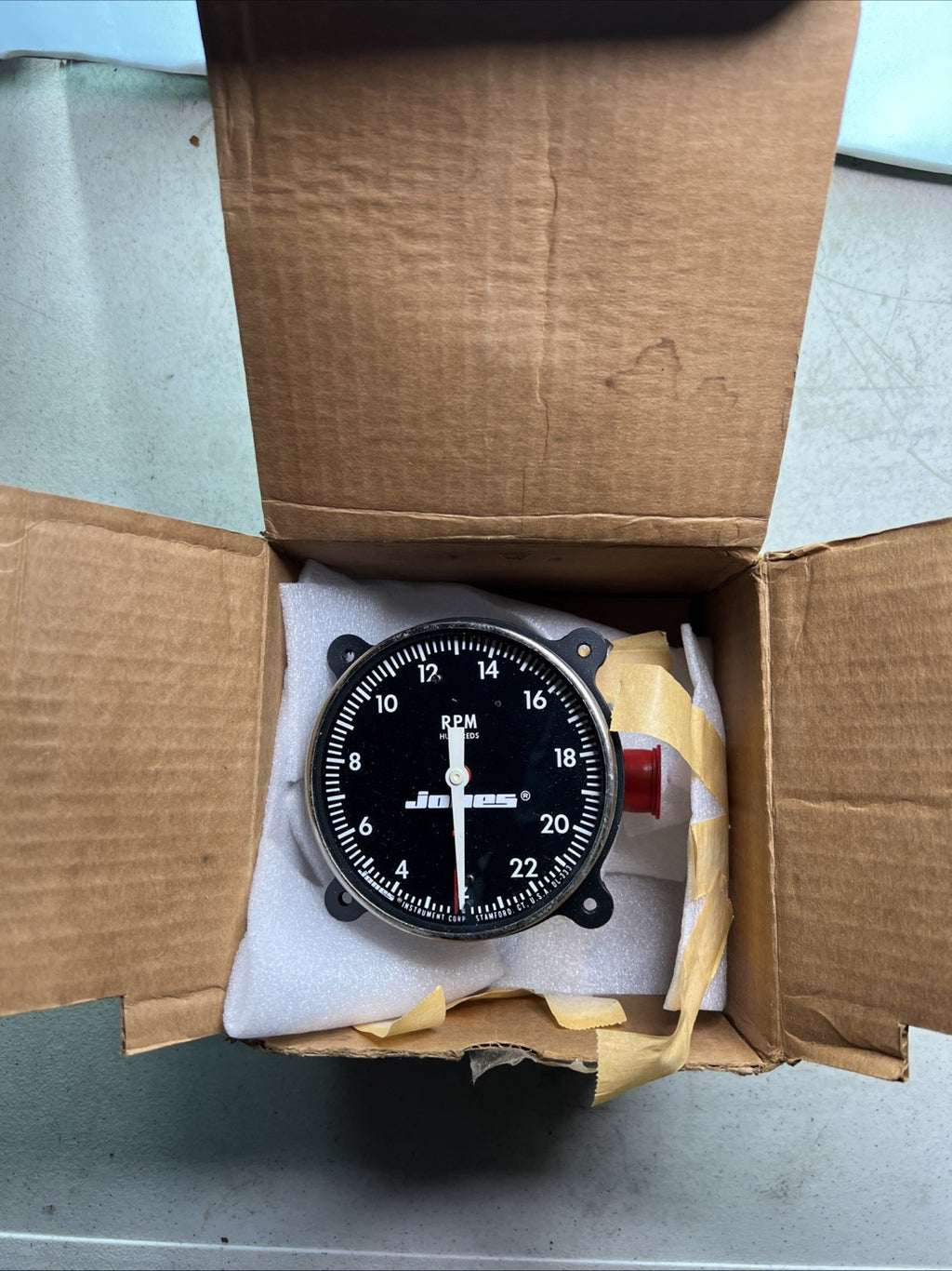 NOS Jones Motrola Mechanica 240 RPM Tachometer model 5213-102 IH CATERPILLAR0