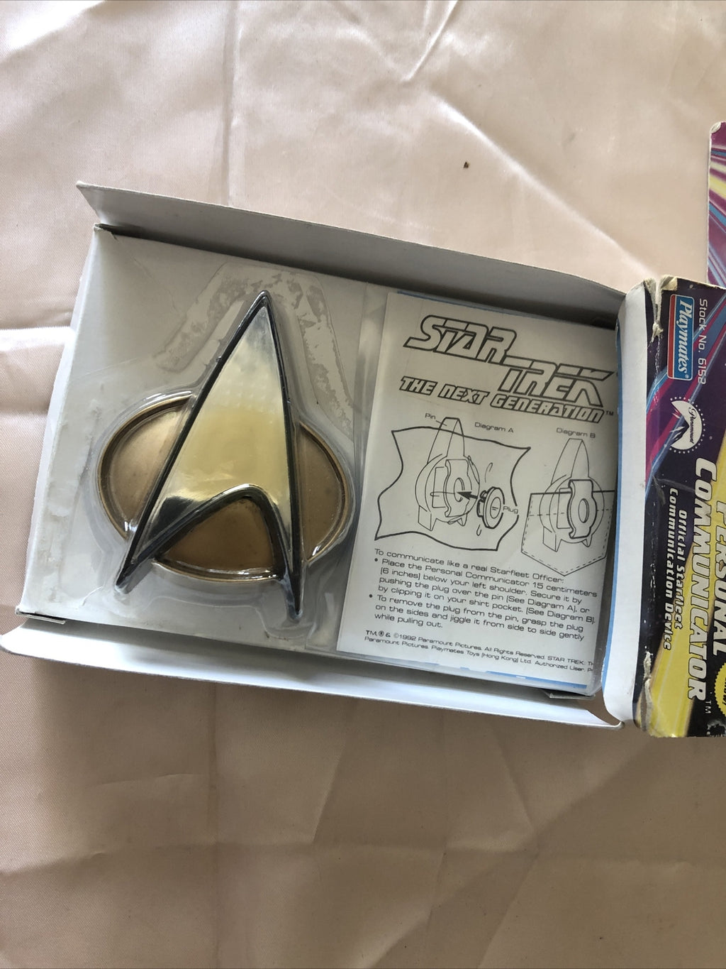 Playmates Star Trek Personal Communicator The Next Generation NOS Opened Box3