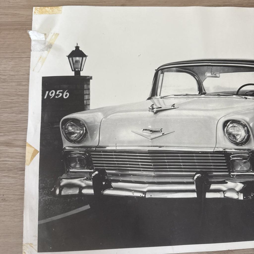 2 Original 1956 Chevy Car Official Dealership Promo Photographs1