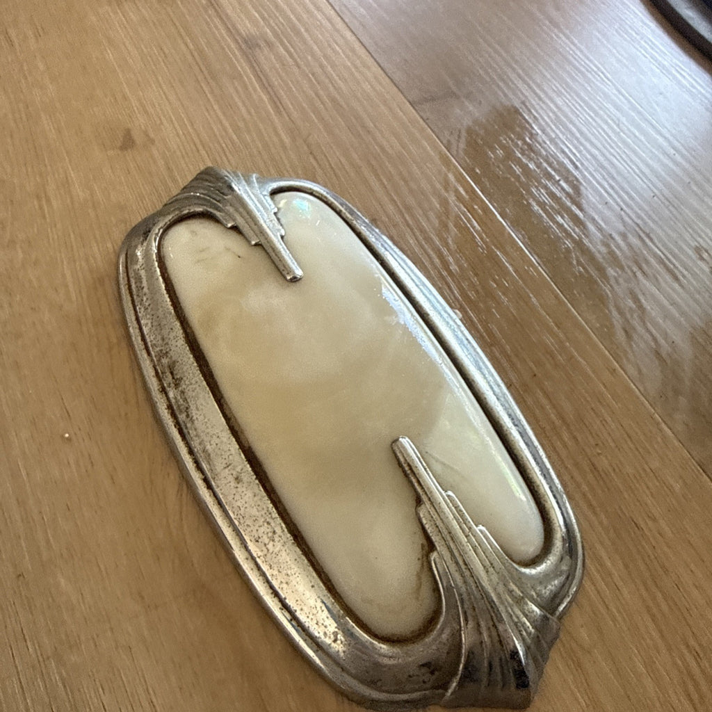 Vintage 1930/40's Buick Interior Dome Light Milk Glass Rat HotRod Art Deco Style1