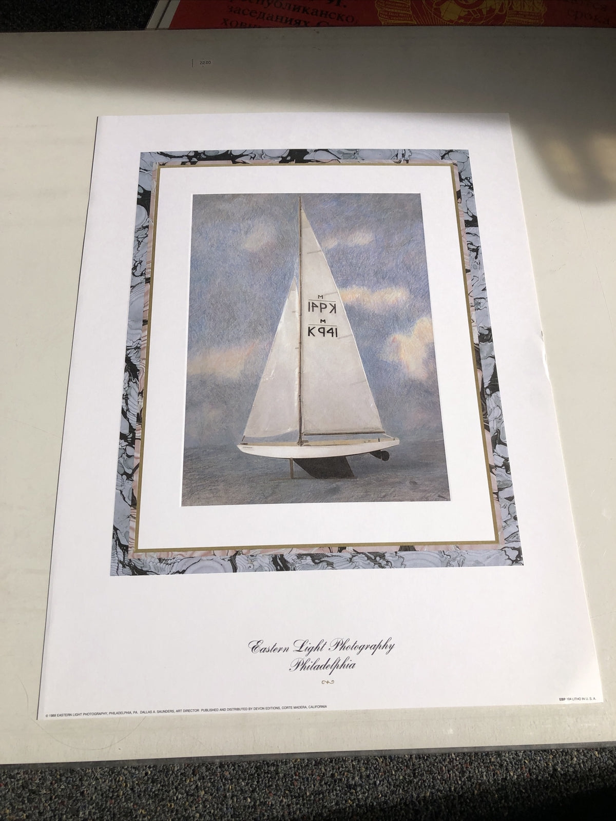 EASTERN LIGHT PHOTOGRAPHY PHILADELPHIA SAILING 24”x18”0