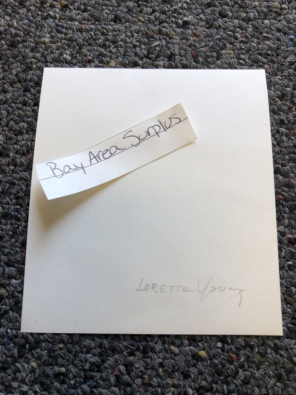 Rare Original Vintage Unpublished Photo Of LORETTA YOUNG 4”x3.5”3