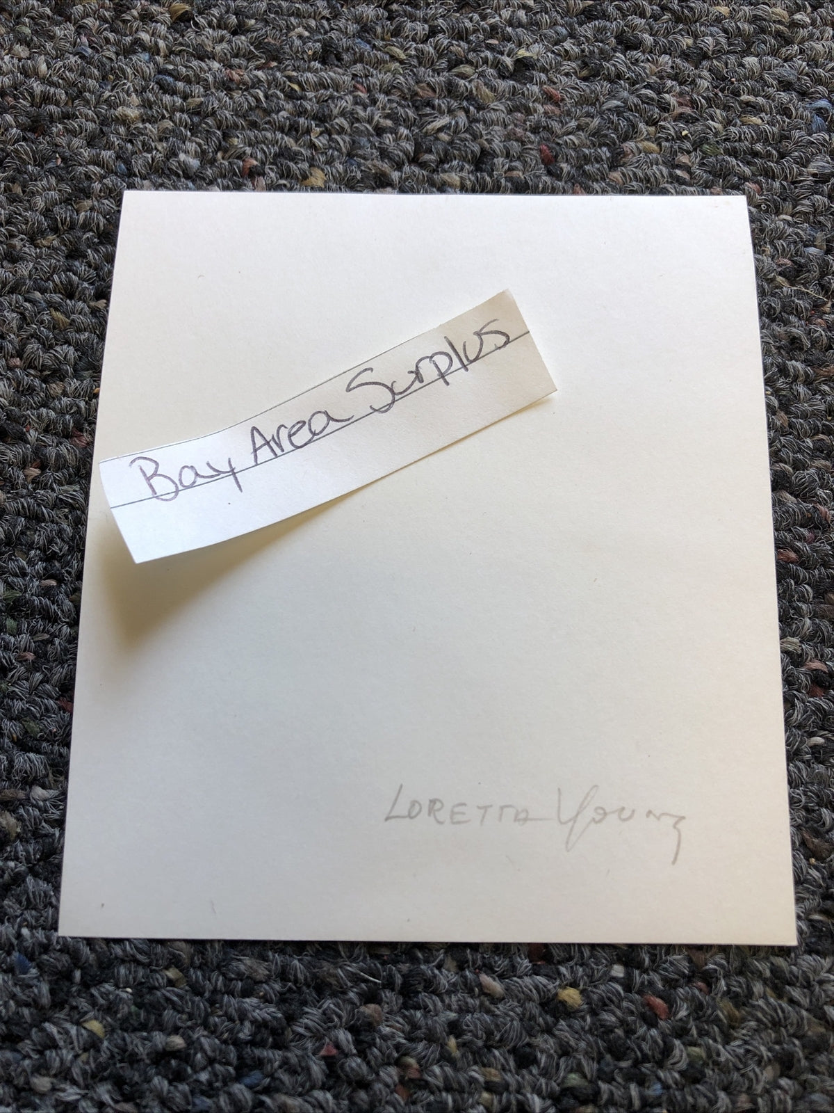 Rare Original Vintage Unpublished Photo Of LORETTA YOUNG 4”x3.5”3