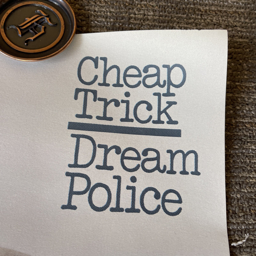 #64 1979 CHEAP TRICK ORIGINAL Subway Record Store Promo Poster Dream Police3
