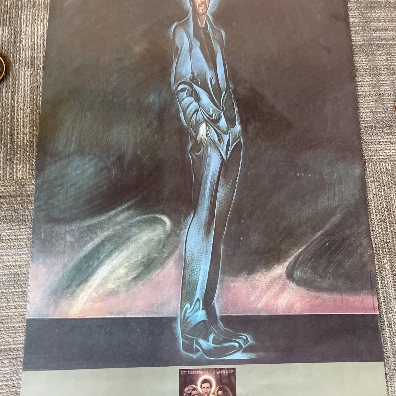 #70 1980 Pete Townsend  Empty Glass Record Store Promo Poster 26” X 45”7
