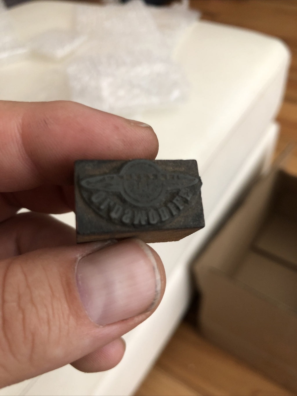 Vintage Oldsmobile World Metal Ink Stamp Printing Plate Sign0