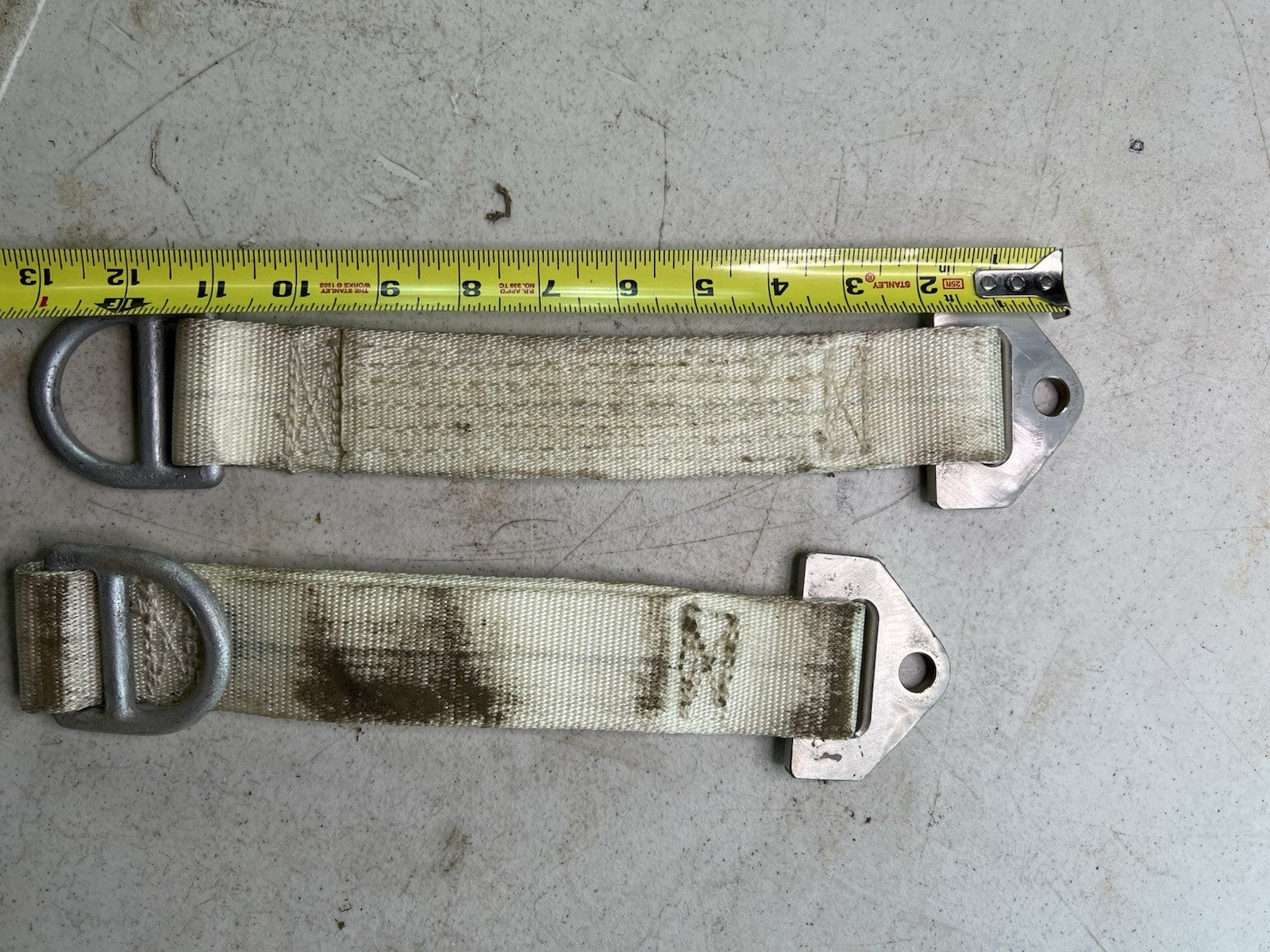 Vintage Racing Seat Belt Anchor Straps – D-Ring Ends – Eyelet Mounts - RatRod2
