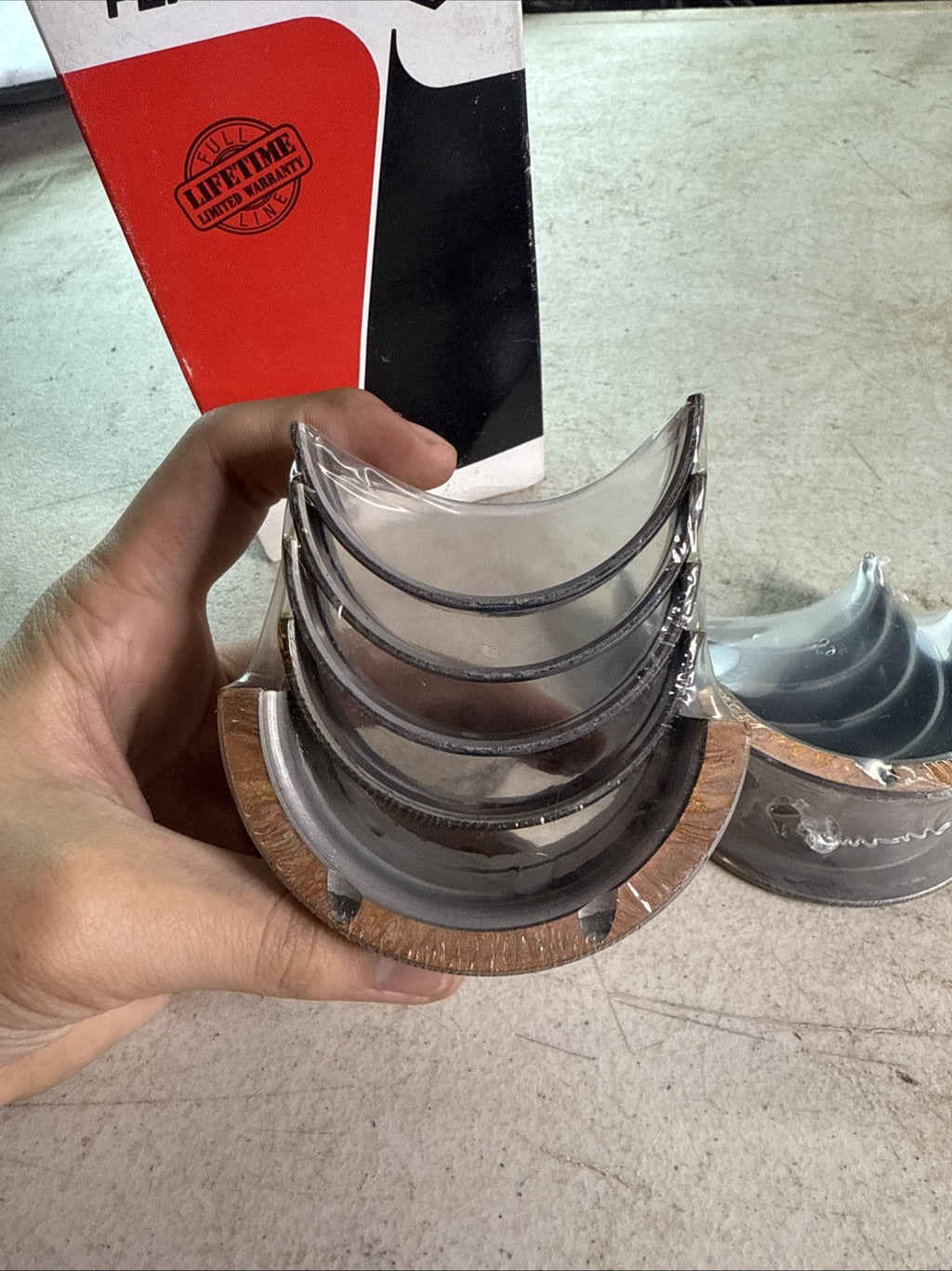 Vintage Perfect Circle MS-909 P-10 1663 P 010 Engine Main Bearing Set2