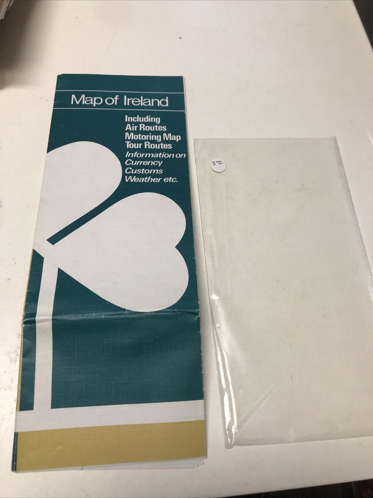 Map Of The Real Ireland Irish Tourist Board 1970s Colored Folding 23x17 inches0