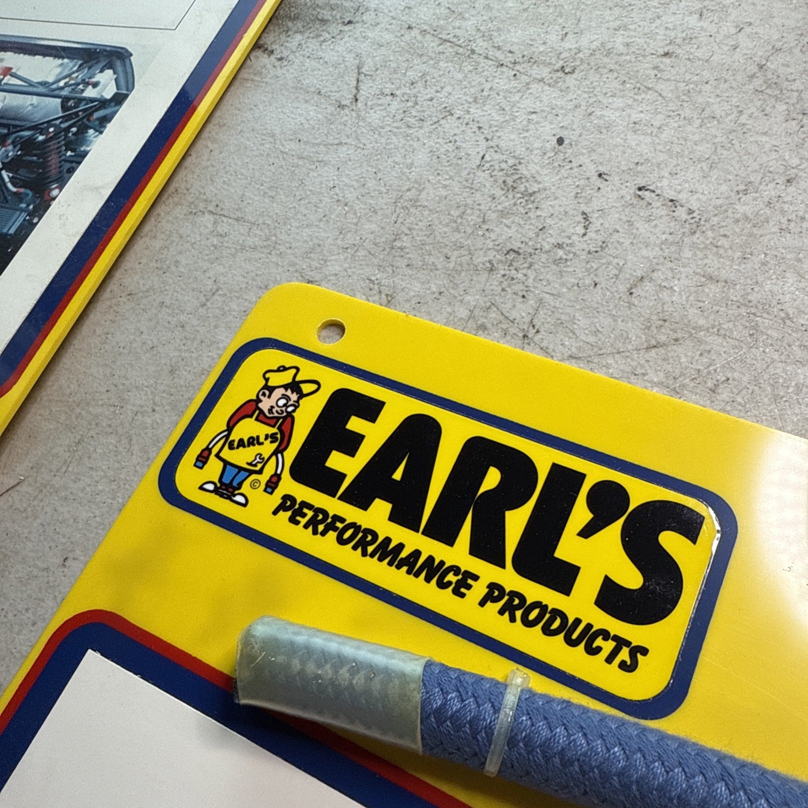 Vintage Earl’s Racing Display 15x15 – 1980s Econ-O-Flex Hose Promo Sign4