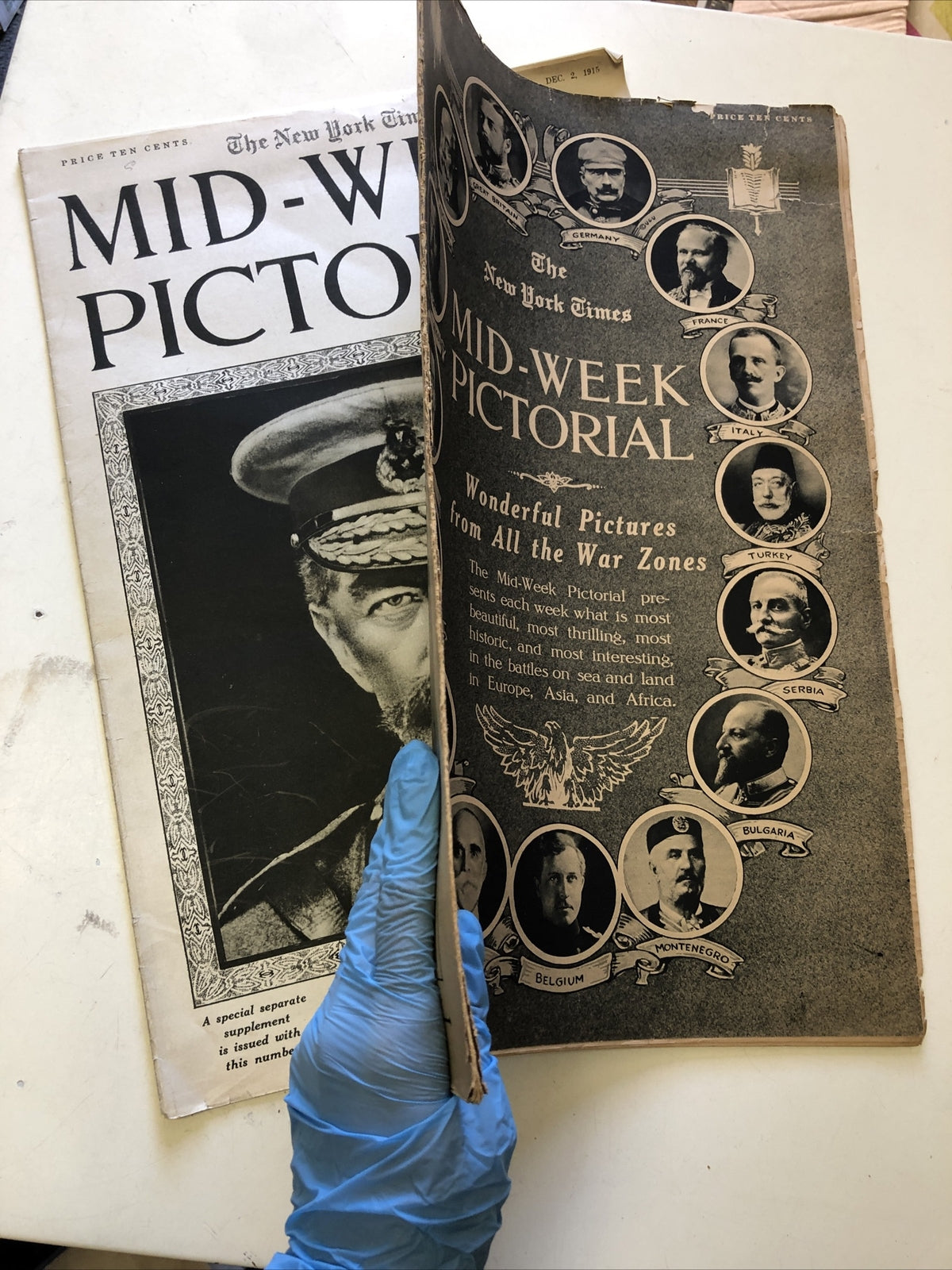 Lot 4: NEW YORK TIMES MID WEEK PICTORIAL MAGAZINE 1915-1917 WWI WAR NEWS PHOTOS8