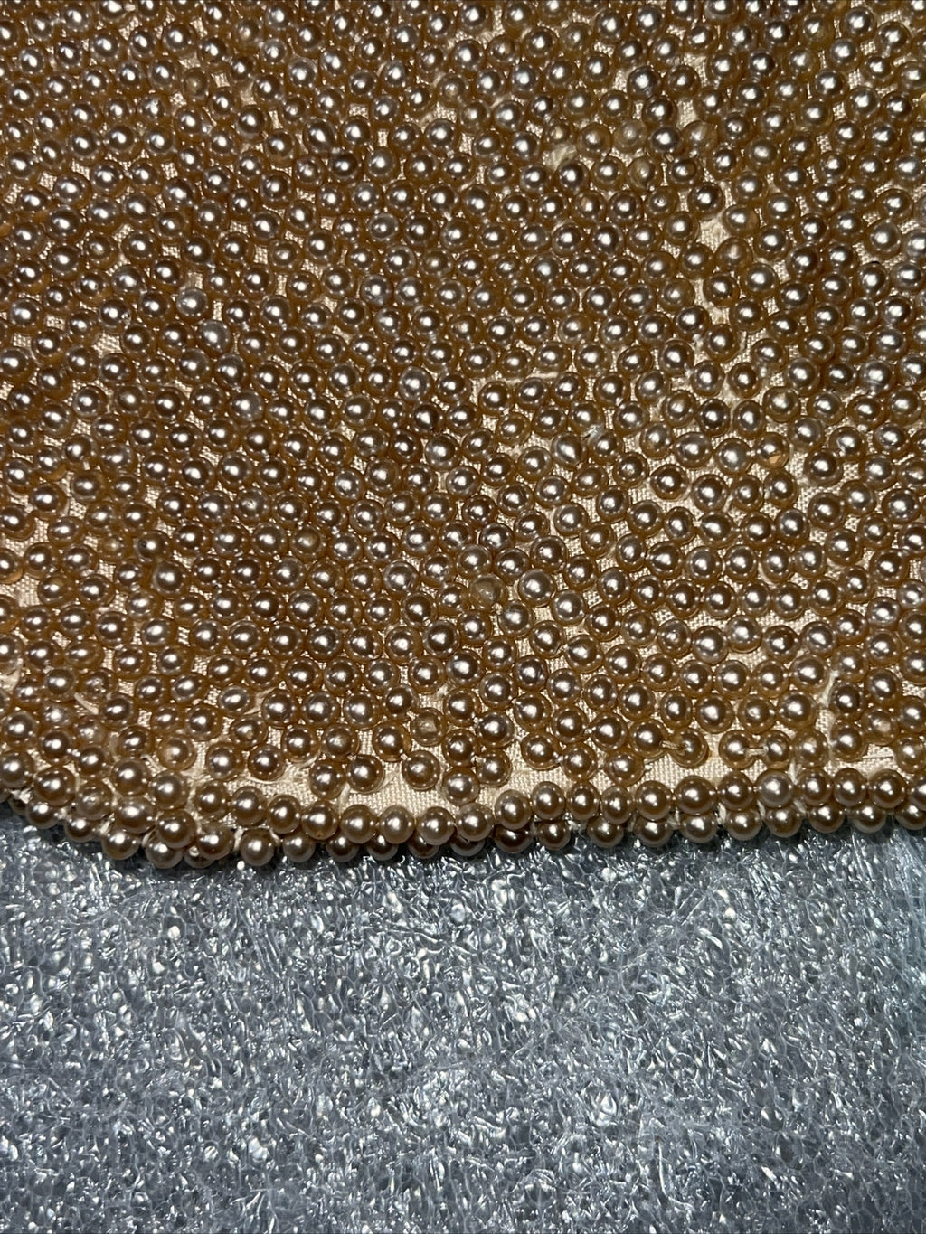 Vintage Rose Pink Bead Sequin Purse Clutch Envelope Evening Bag5