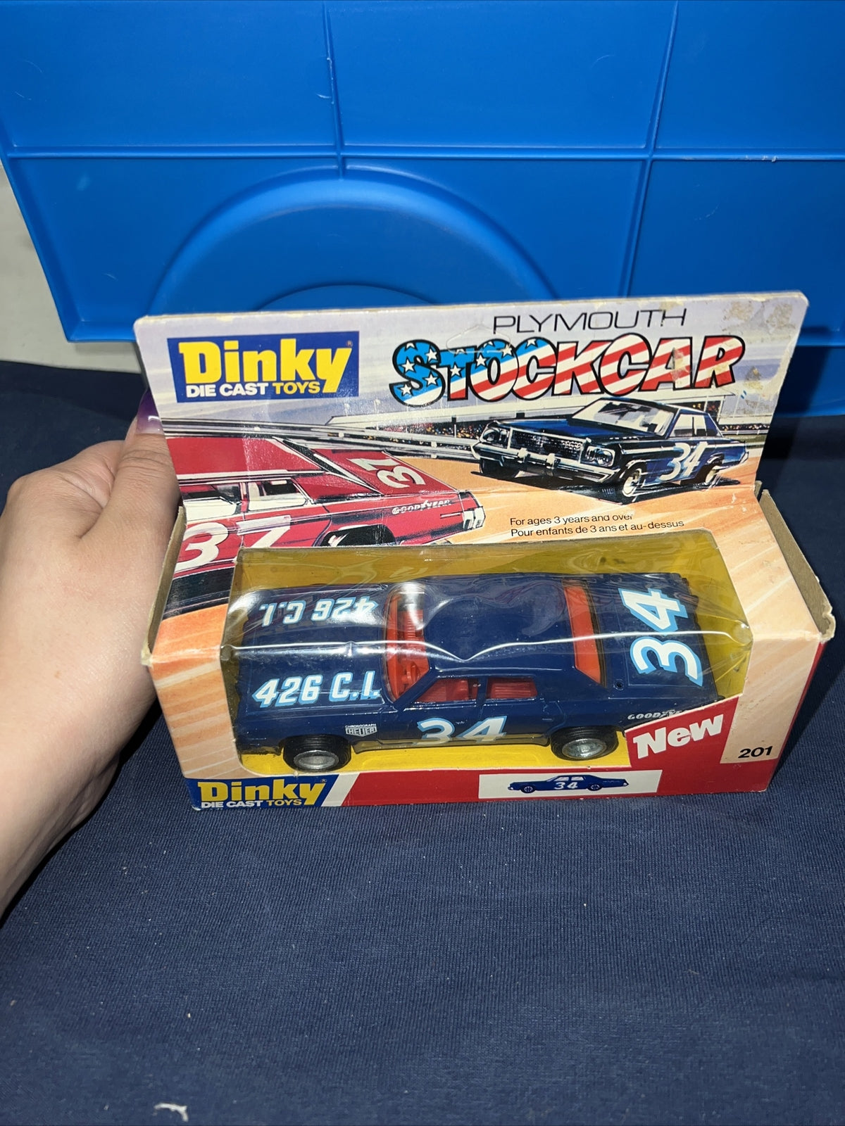 Dinky Toys Meccano 1:43 PLYMOUTH GRAN FURY STOCKCAR DRAGSTER #201 MIB`79 TOP! 1