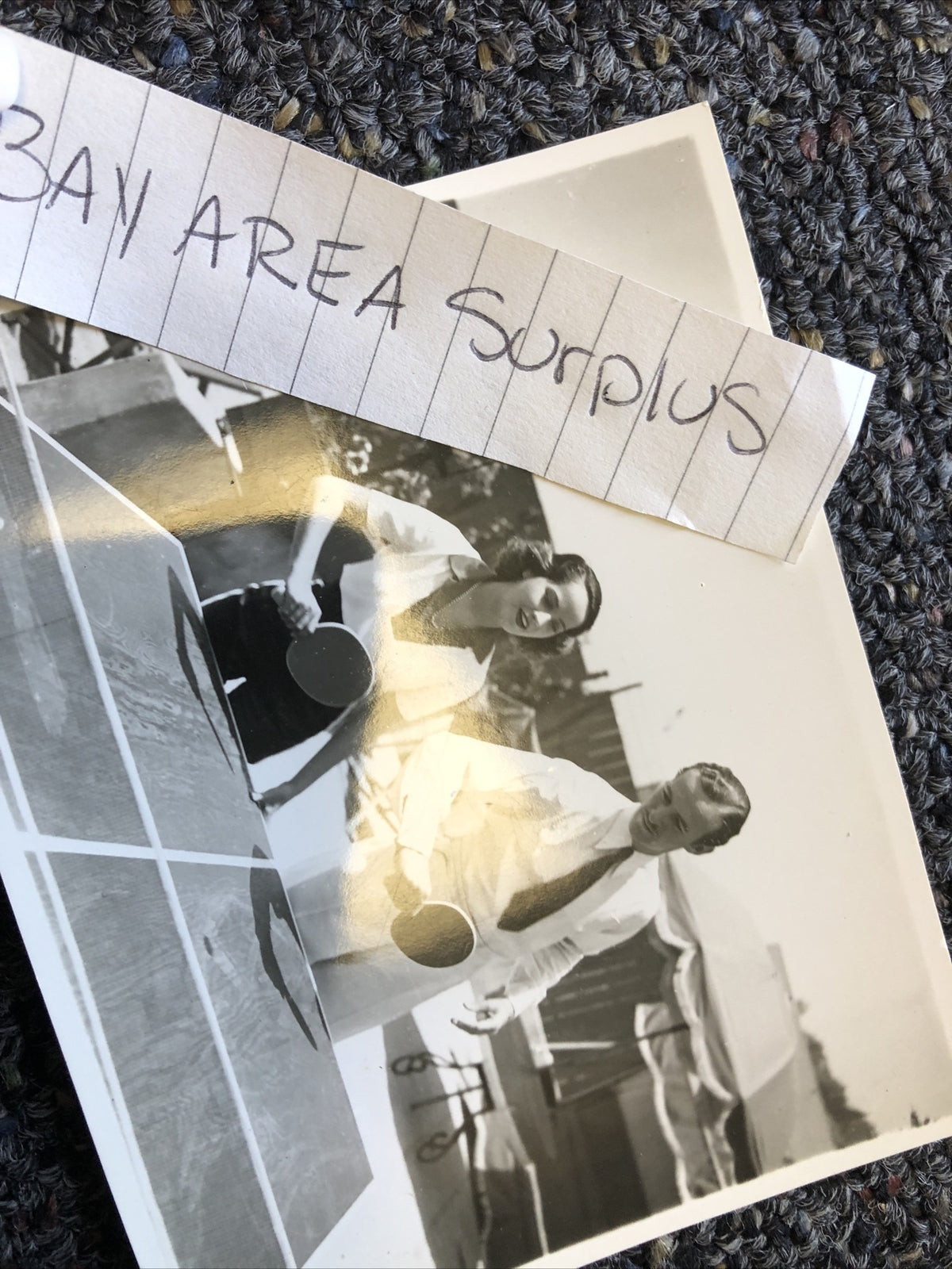 RARE Original Photo Of DAVID NIVEN & MERLE OBERON Playing Tennis Candid Shot 4x31