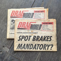 Vintage 1965 Drag World Magazine NHRA AHRA Don Prudhomme Spot Brakes Lot0