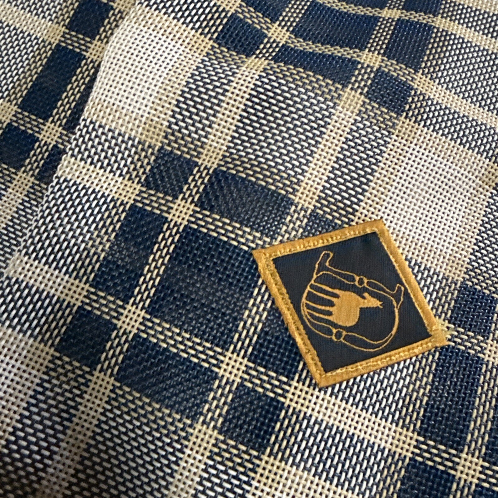 SmartPak Equine Deluxe Stable Sheet - 80” Navy Plaid New Vintage1
