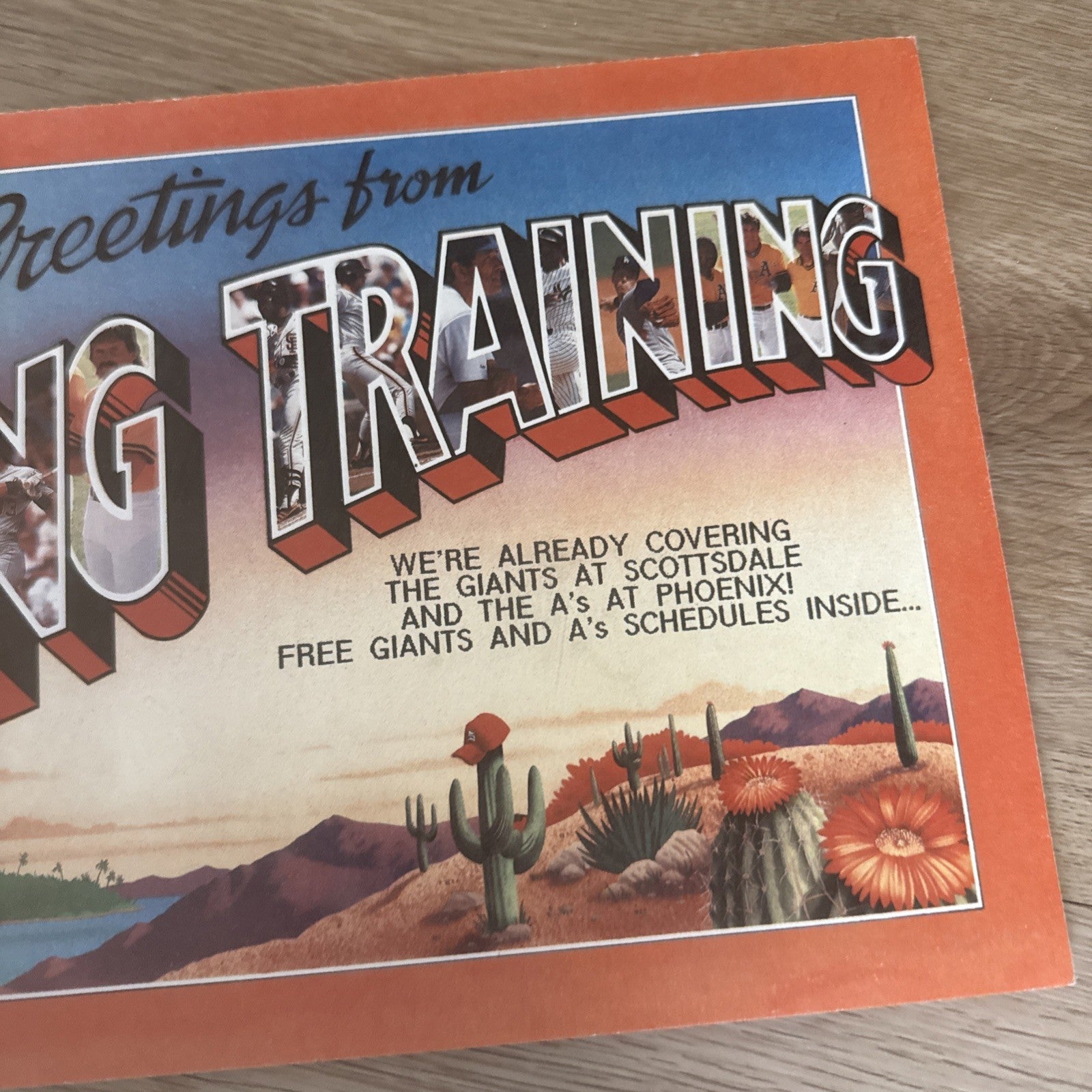 Vintage 1990 San Francisco Giants Spring Training Schedule Poster7