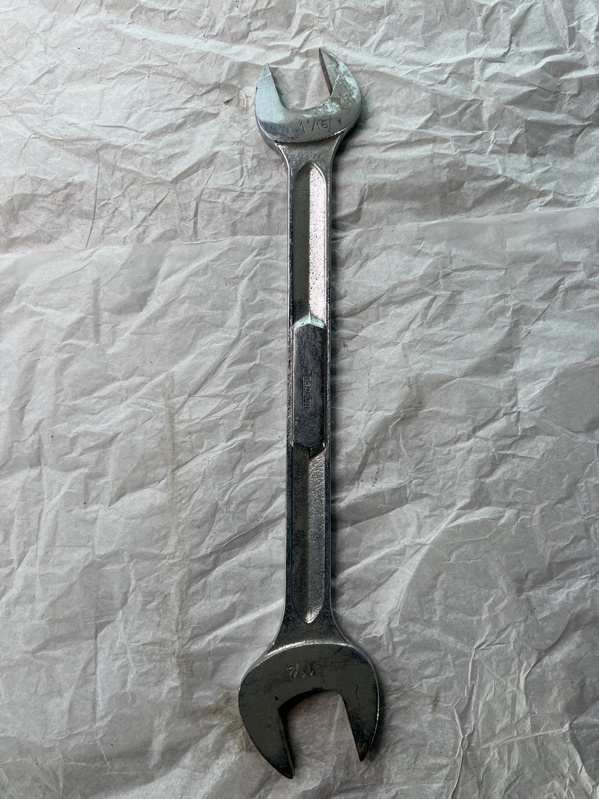 Vintage Snap-on 1-1/16" Open-End Wrench V3240 USA Double End Tool0