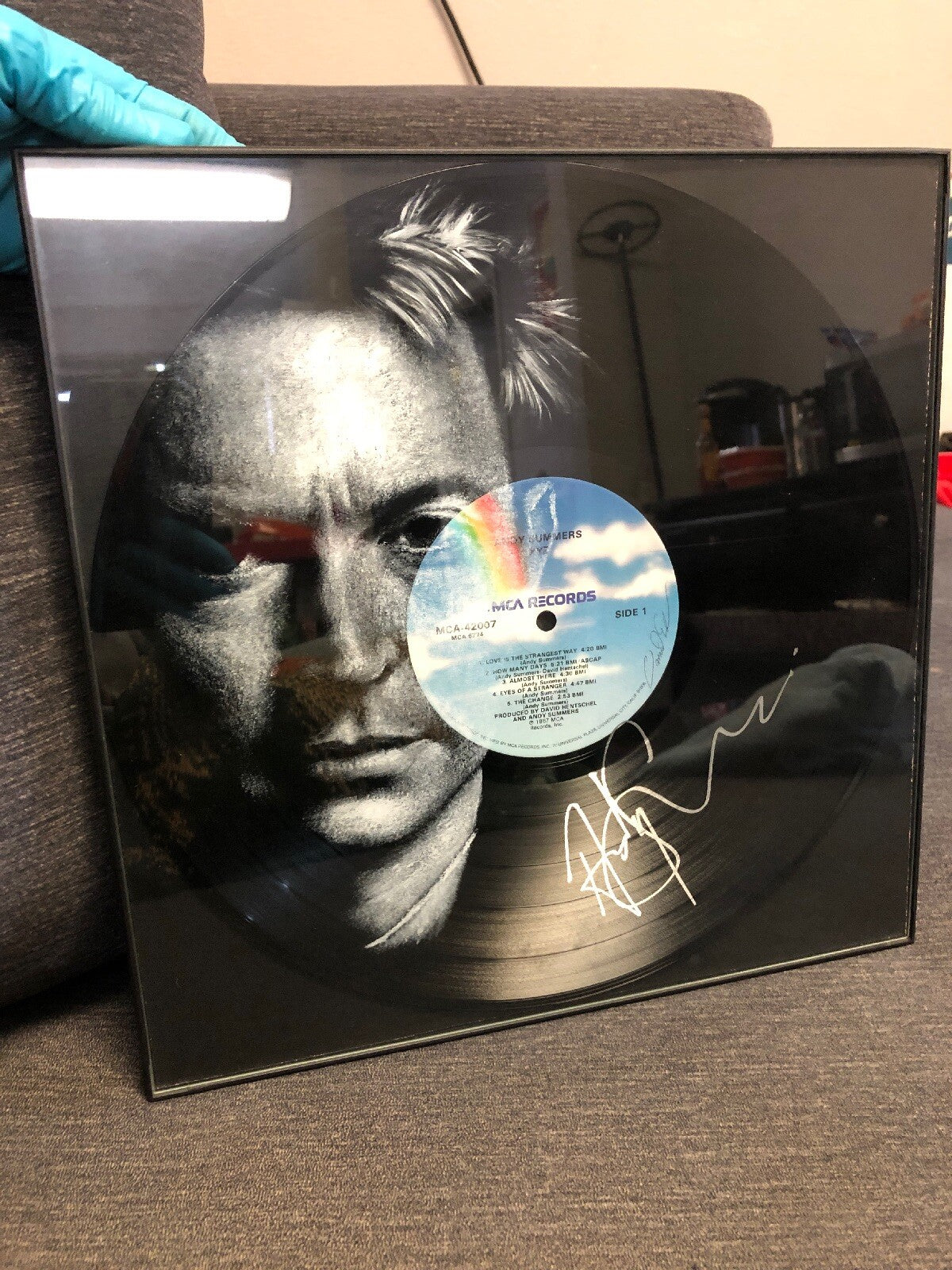 Andy Summers XYZ MCA RECORDS DLF Music.. Signed Record ALBUM1