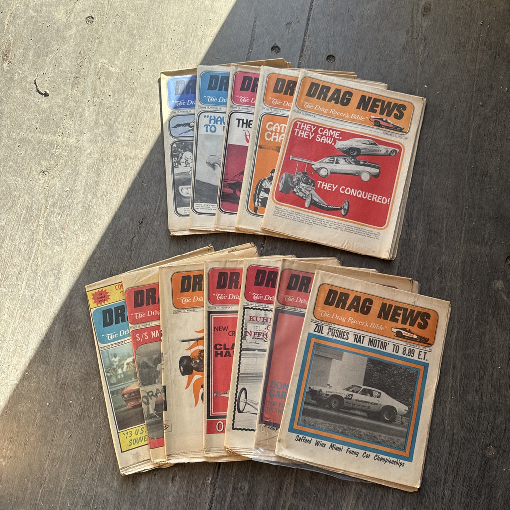 Vintage Drag News Magazine 1973 Volume 18-19 Drag Racing NHRA Don Garlits Lot0