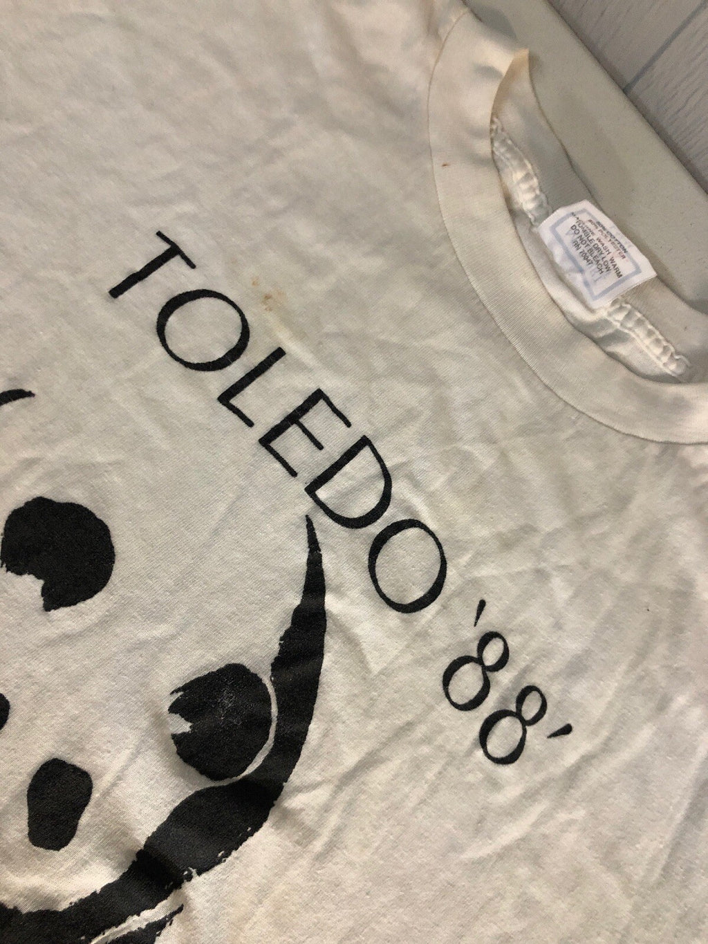 Vintage Original Toledo OH ZOO 1988 Panda Exhibit T Shirt Large Single Stitch4