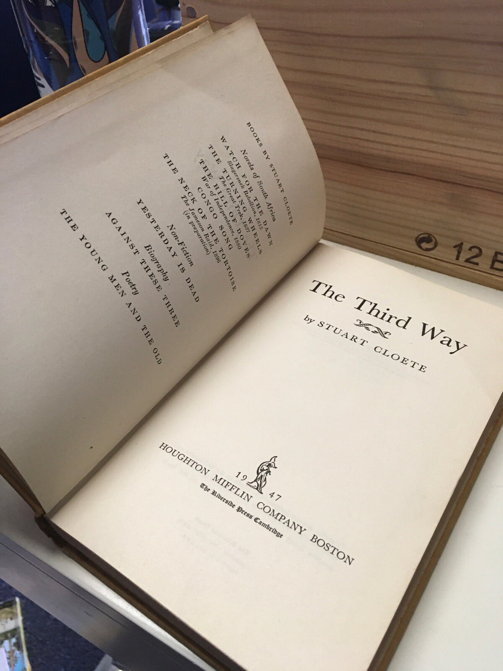 Vintage The third way, by Cloete, Stuart Houghton Mifflin Company Boston 19470