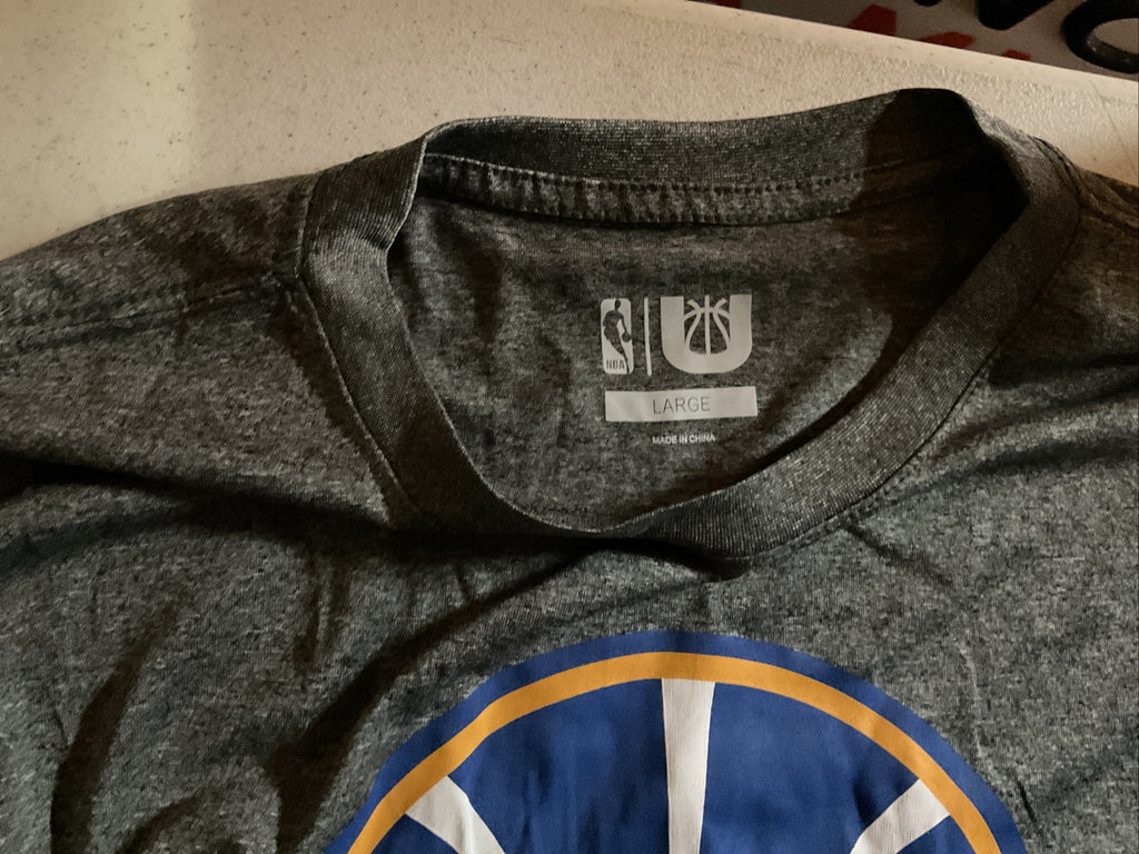 Golden State Warriors NBA Net-Dri Polyester Gray Embellished Long Sleeve SizeL 5