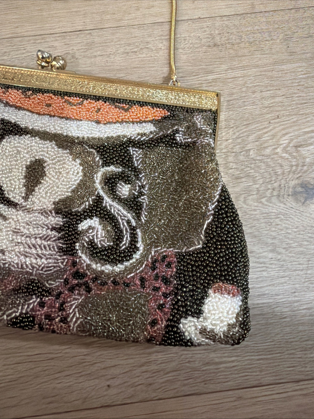Vintage Handbag Beaded Purse Wedding or Formal Asian Label Hong Kong?2