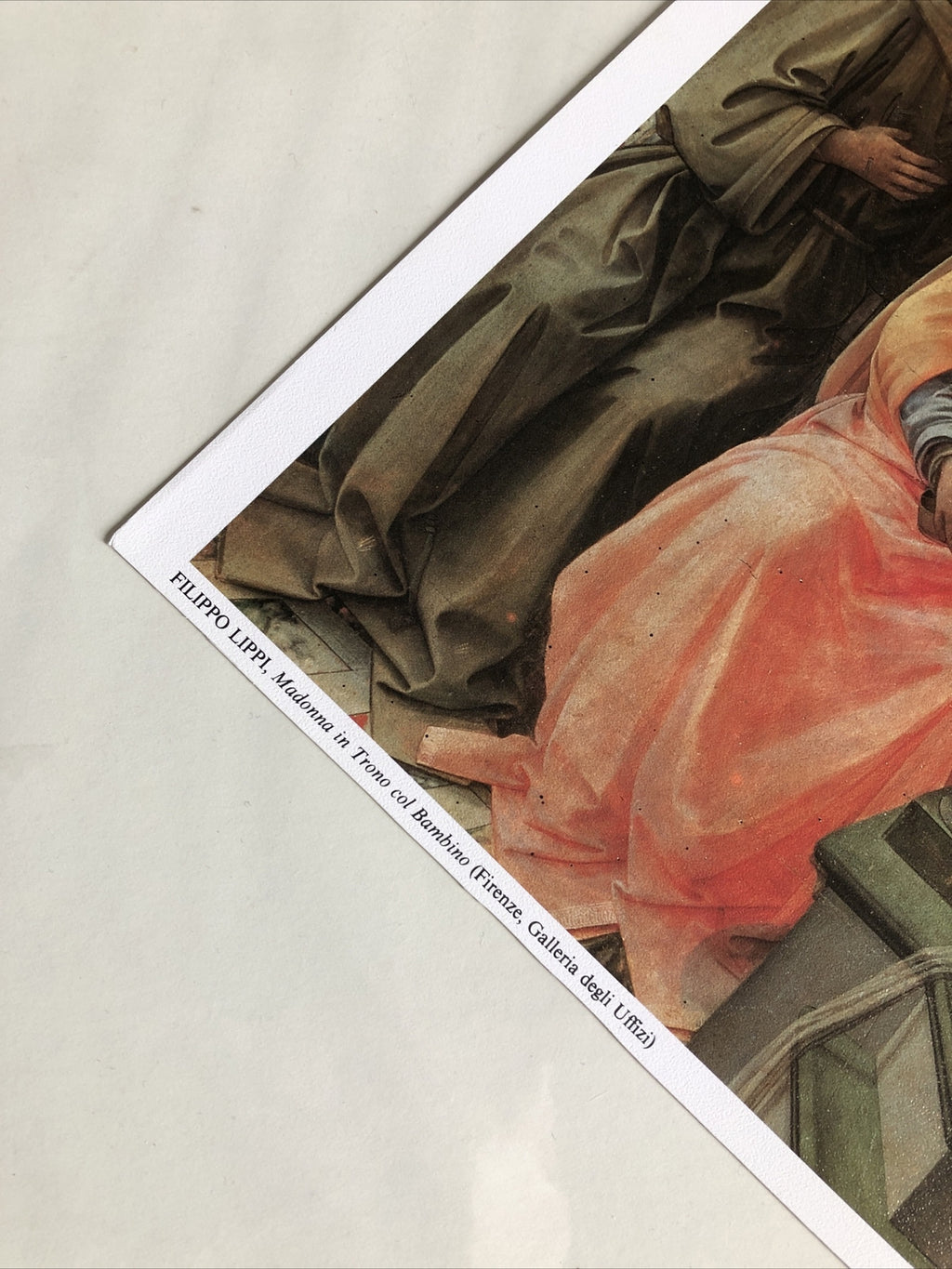 Filippo Lippi Art Print Madonna In Trono Col Bambino 17”x11”1