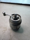 Vintage  Alloy Aluminum  Barrel Style Crank Pepper Grinder0