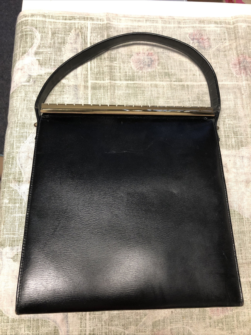 VINTAGE ETRA BLACK EVENING BAG HANDBAG 9”x9.5”0