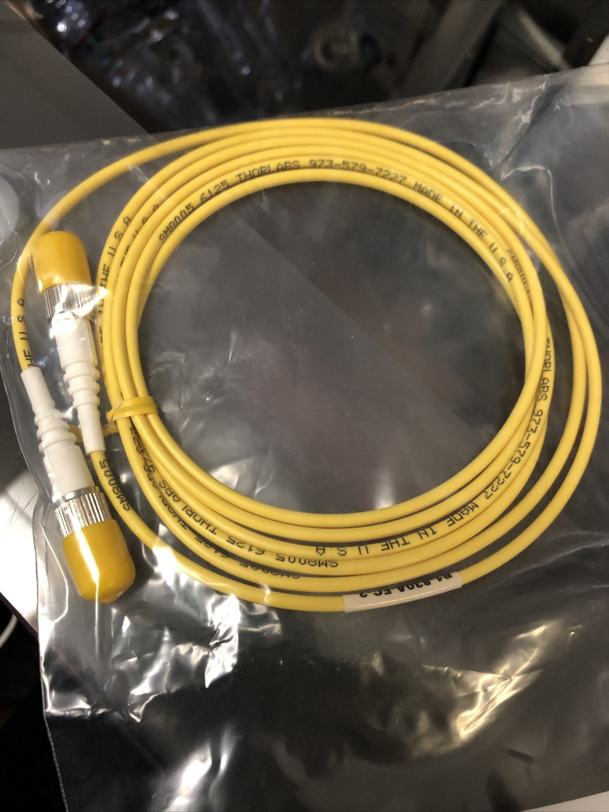 ThorLabs P1-830A-FC-2 Yellow Cable Made In the USA3