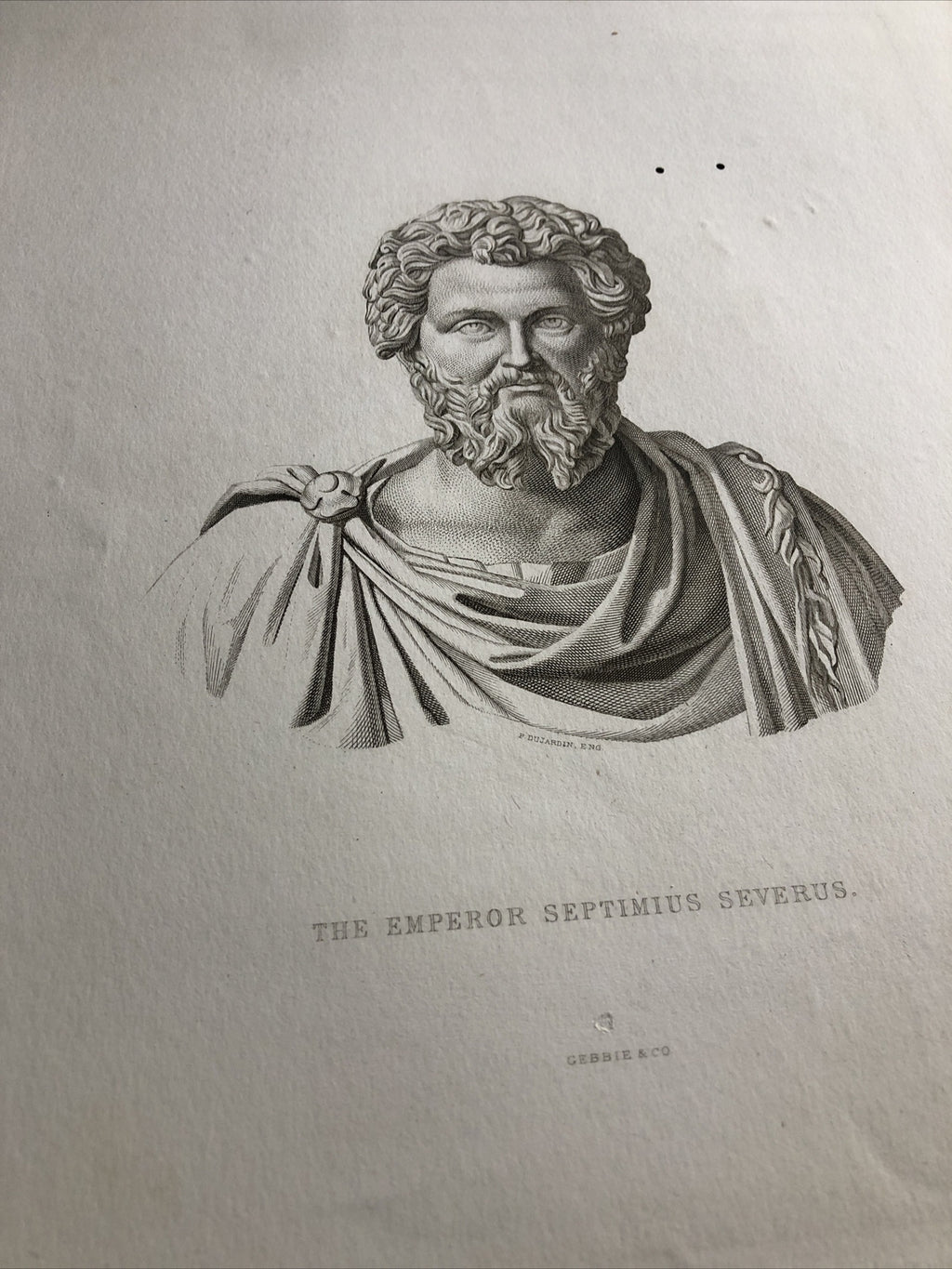 Photogravure Print The Emperor Septimius Severus Gebbie & Co1