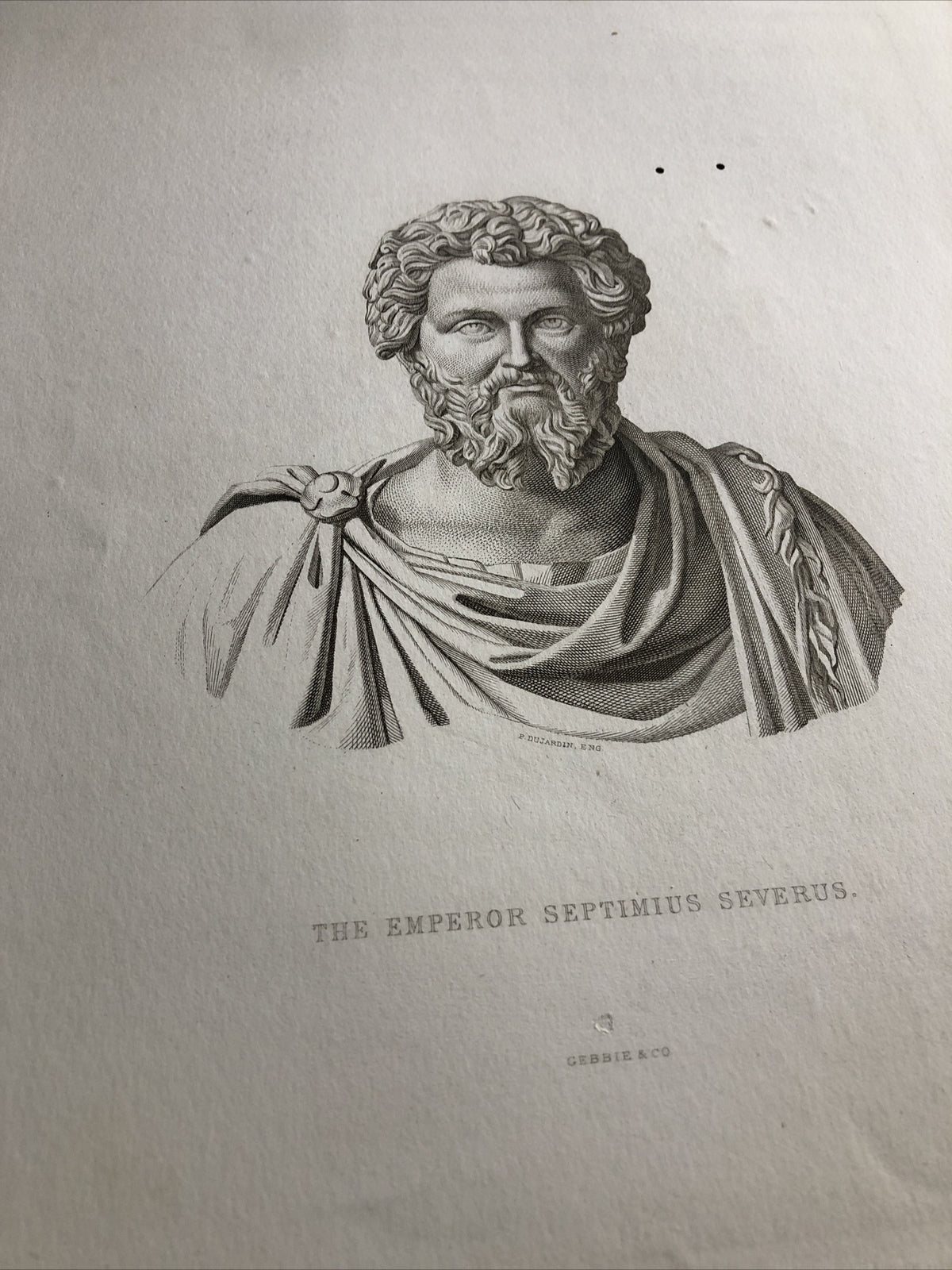 Photogravure Print The Emperor Septimius Severus Gebbie & Co1