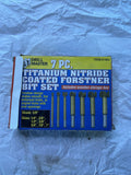 Drill Master 7pcs Titanium Nitride Coated Forstener Bit Set0