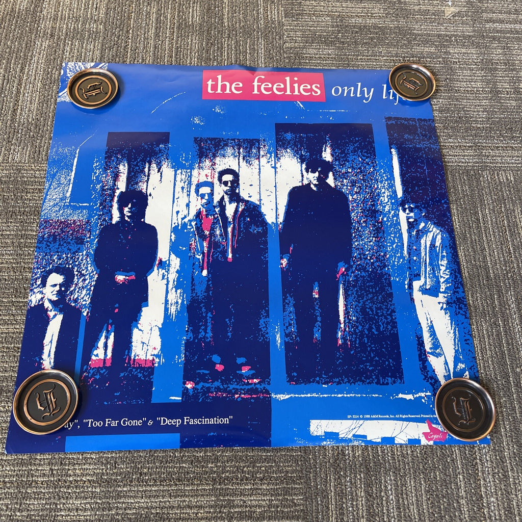 1987 The Feelies Only Live Record Store Promo  Poster 24” #550
