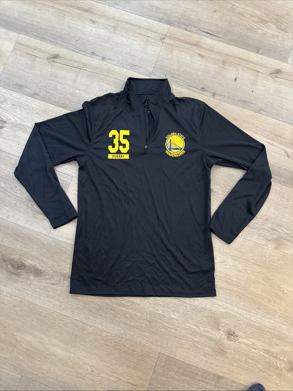 Kevin Durant Golden State Warriors Long Sleeve Shirt Sz Med Black 35 Basketball0