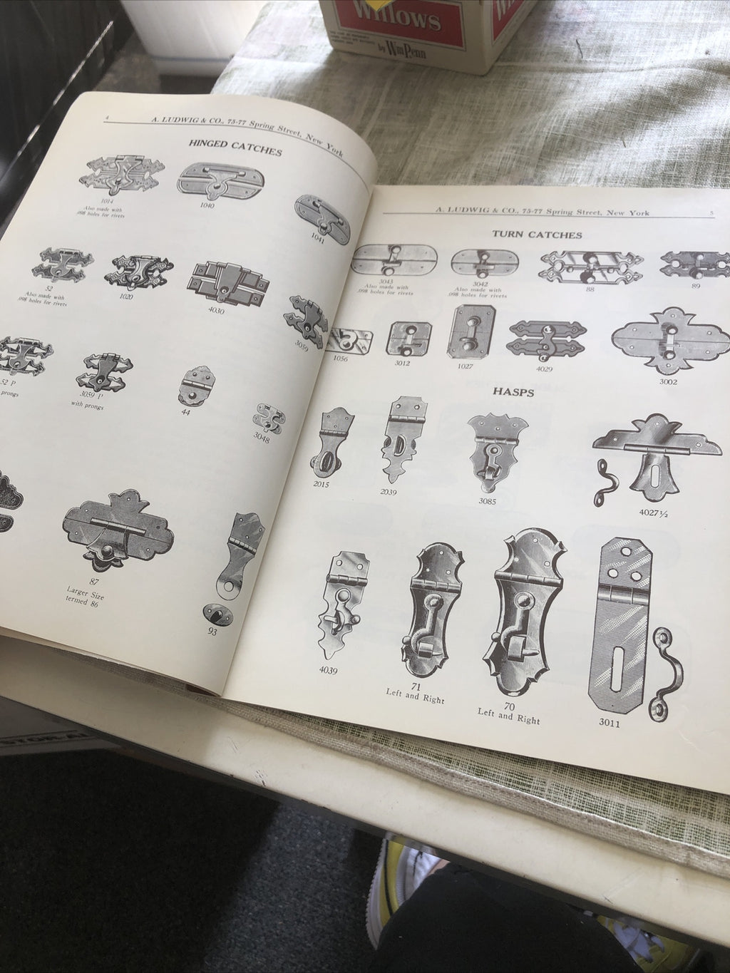 Vintage Box Hardware And Metal Specialties Catalog No.22 by A. Ludwig & Co.,NY3