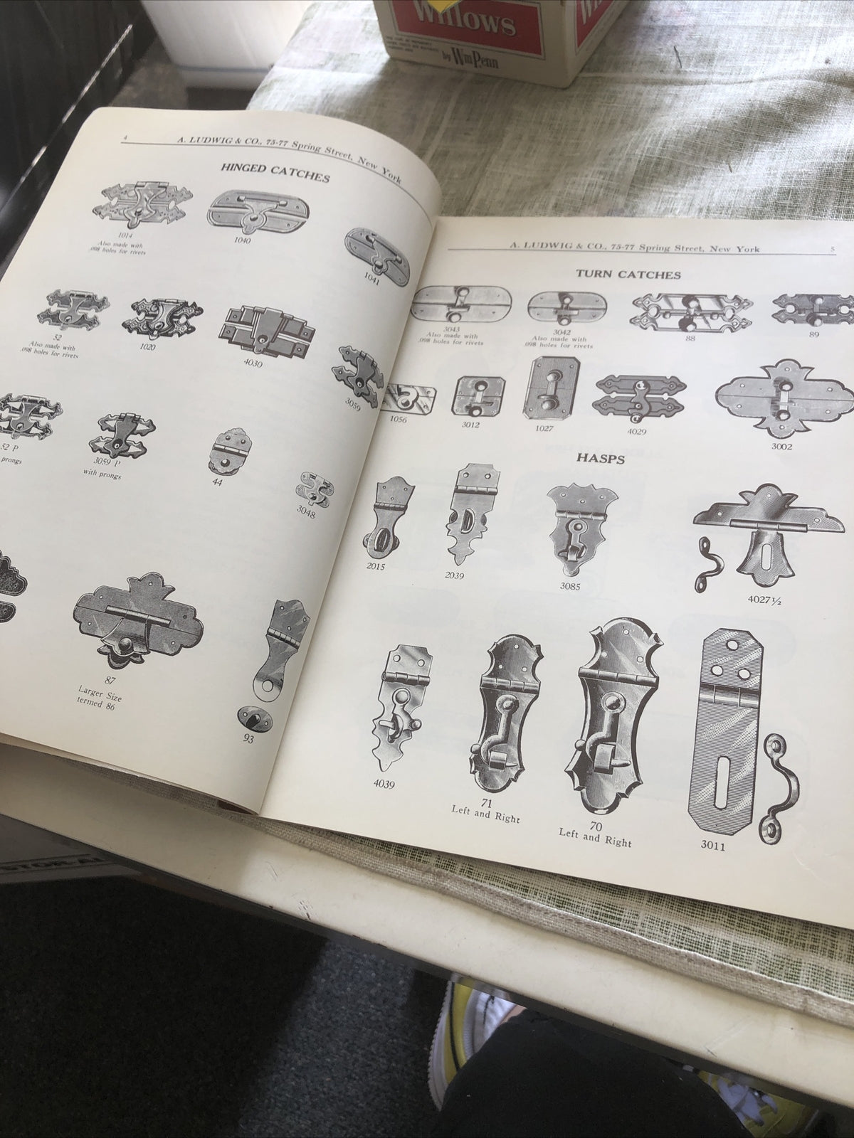 Vintage Box Hardware And Metal Specialties Catalog No.22 by A. Ludwig & Co.,NY3