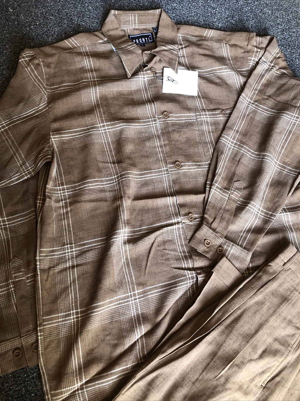 Vintage 90’s NOS Pronti Mens Casual Set Pelle Pelle Era Size L3