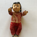Vintage Japanese Ichimatcu Gofun Jointed Squeaker Voice Box Composition Doll 10”0