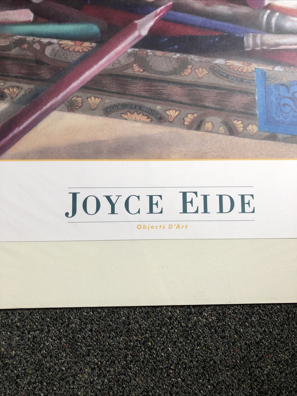 Joyce Eide OBJECTS D’ART 1989 Devon Editions 36”x29”2