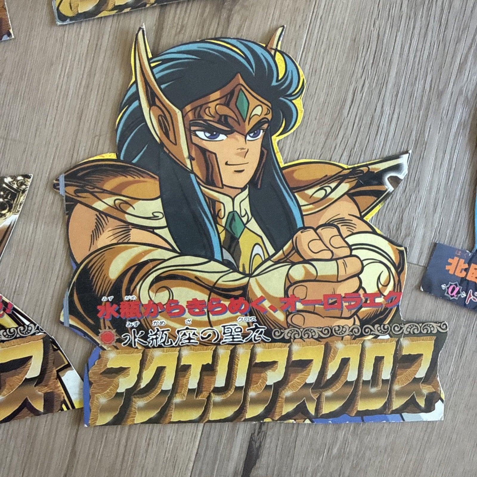 Vintage Saint Seiya Gold Saints Card Stand Lot - 10pc Anime Collectible Japan9