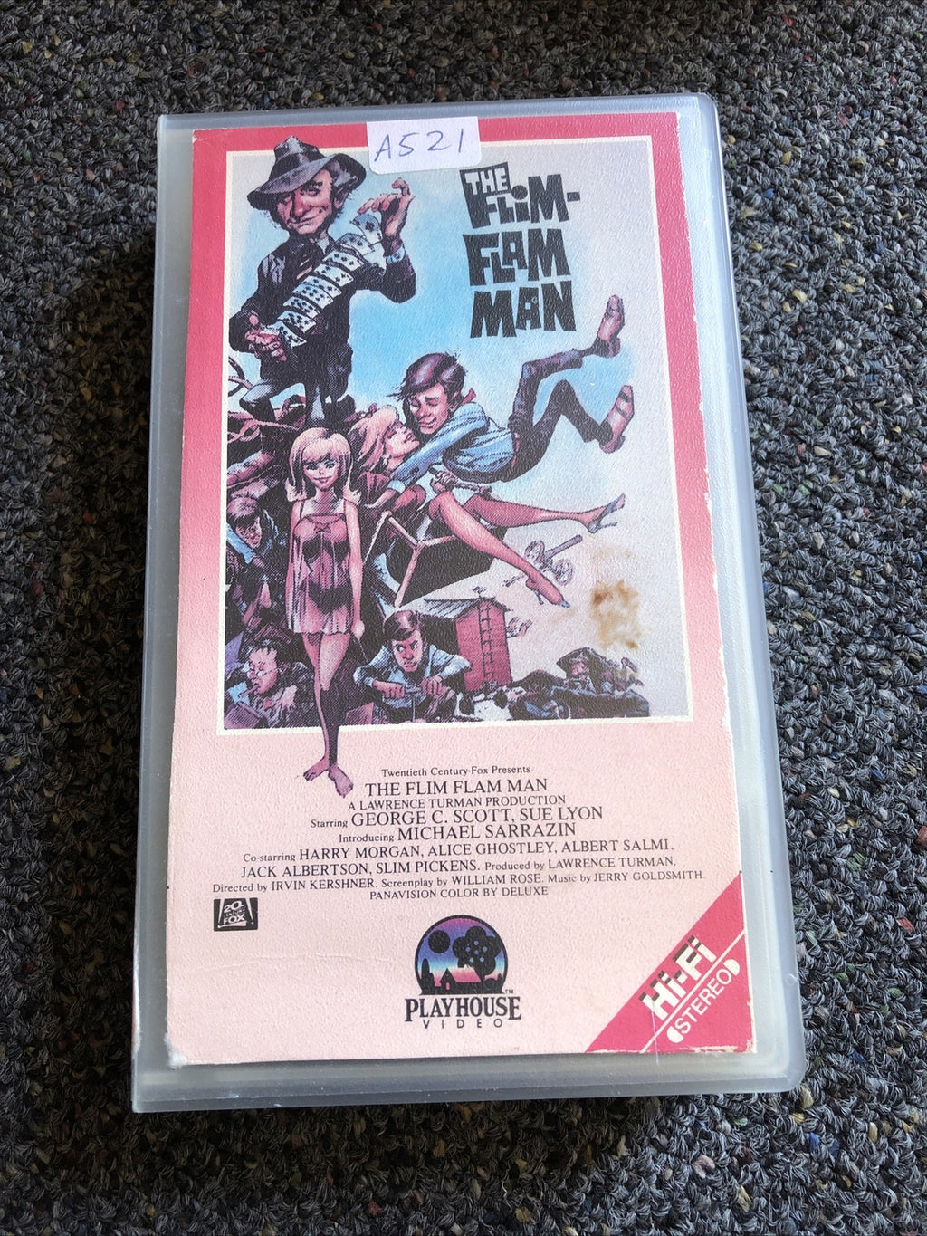 The Flim-Flam Man (VHS) Playhouse Video George C. Scott Comedy0