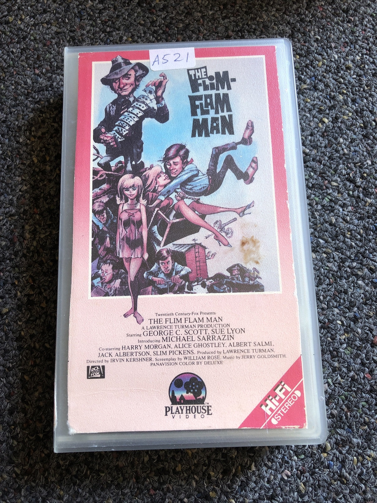 The Flim-Flam Man (VHS) Playhouse Video George C. Scott Comedy0