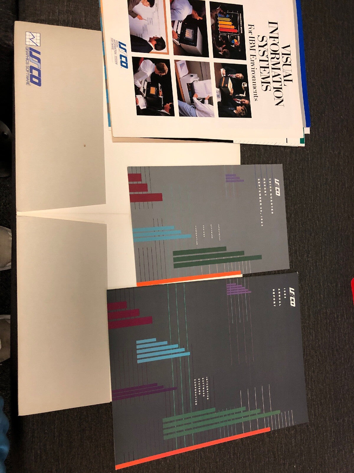 Vintage ISSO CO. Visual Info System Reports Database Computer Graphics0