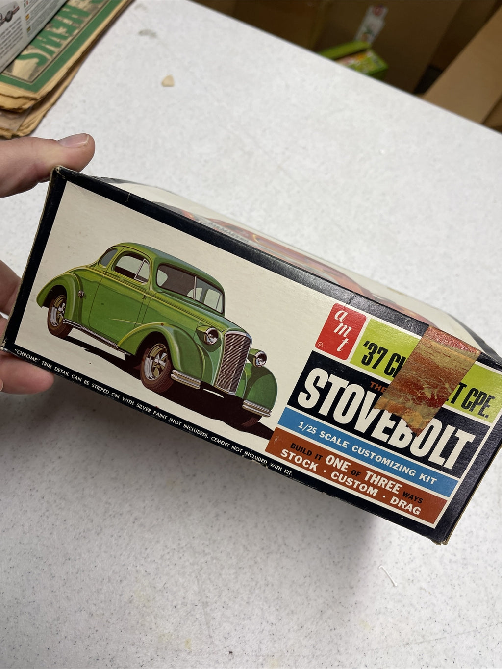 Original AMT 1937 Chevrolet Coupe Gas Master Model Kit5